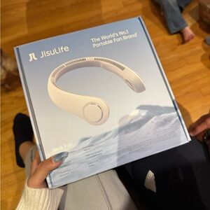 JisuLife Neck Fan in White